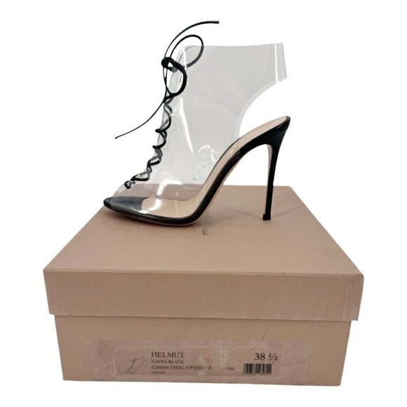 Gianvito Rossi PVC Naked Lace-Up Booties NWOT - Picture 12 of 12